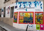 Streetart rue du retrait Paris 20<br/>Michel Bourgouin